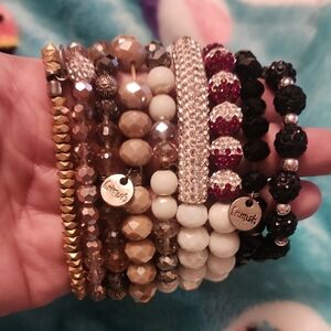 Elegant Erimish Multi-Color Beaded Bracelet Set